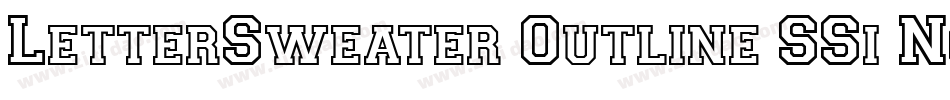 LetterSweater Outline SSi Normal字体转换